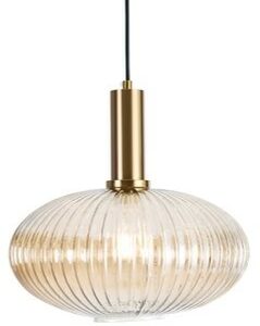 DL808/30 30 CM E27 Glass / Brass Pendant