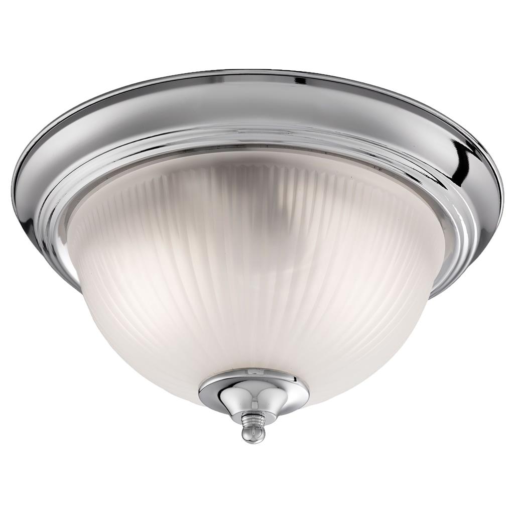 4042 American Diner 2 LT Ceiling Flush Chrome Glass