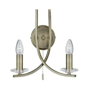 Ascona 2lt Wall Ant Brass