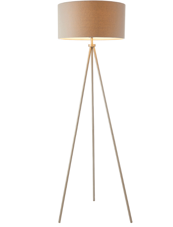 66987 Tri Floor Lamp Matt Nickel